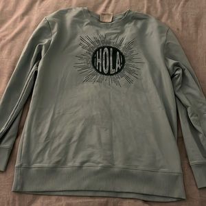 Target Crewneck Teal Hola Size Medium